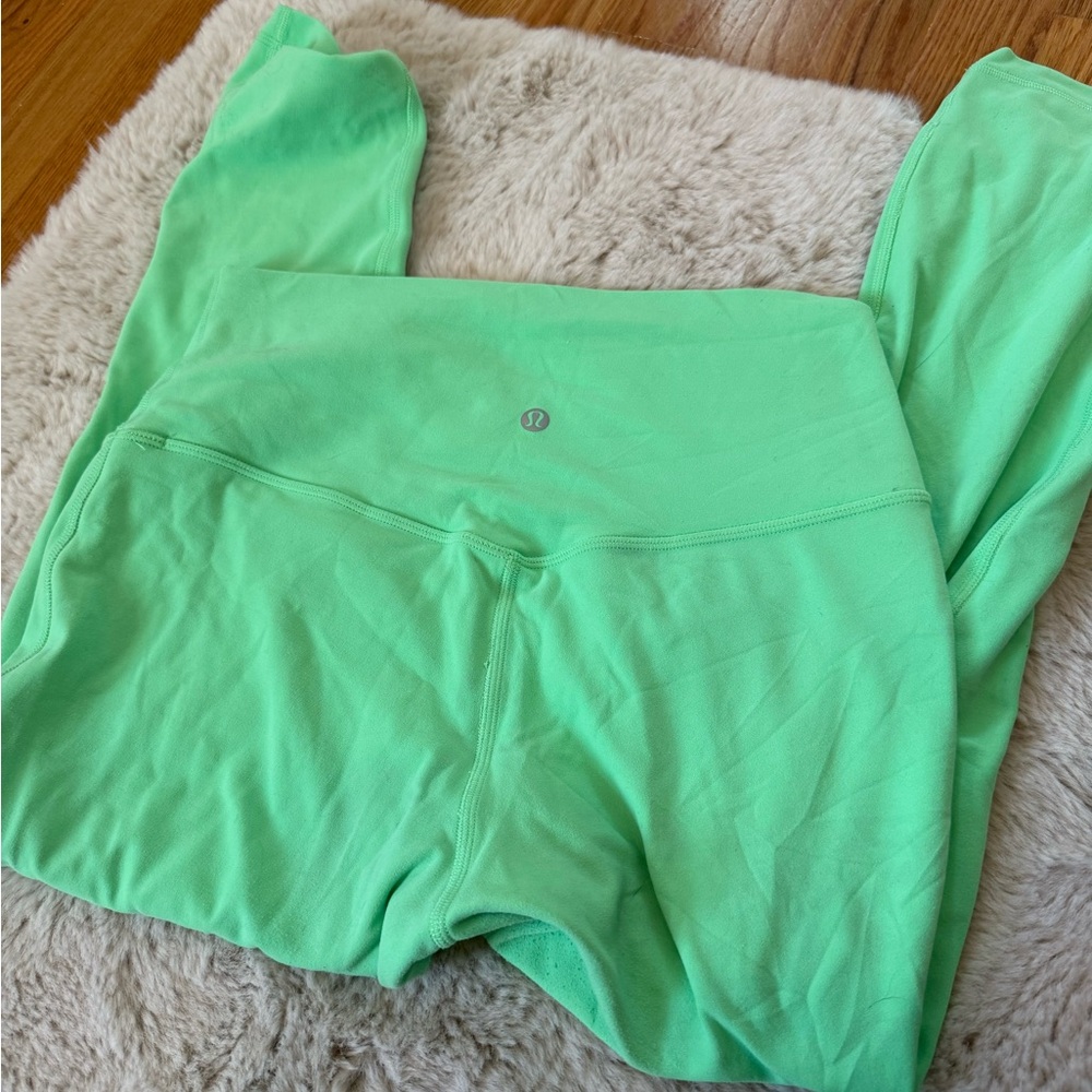 Lululemon Green Leggings crop